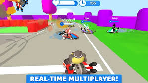 Smash Karts gameplay showing intense kart battles