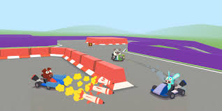 Smash Karts multiplayer racing action with weapons